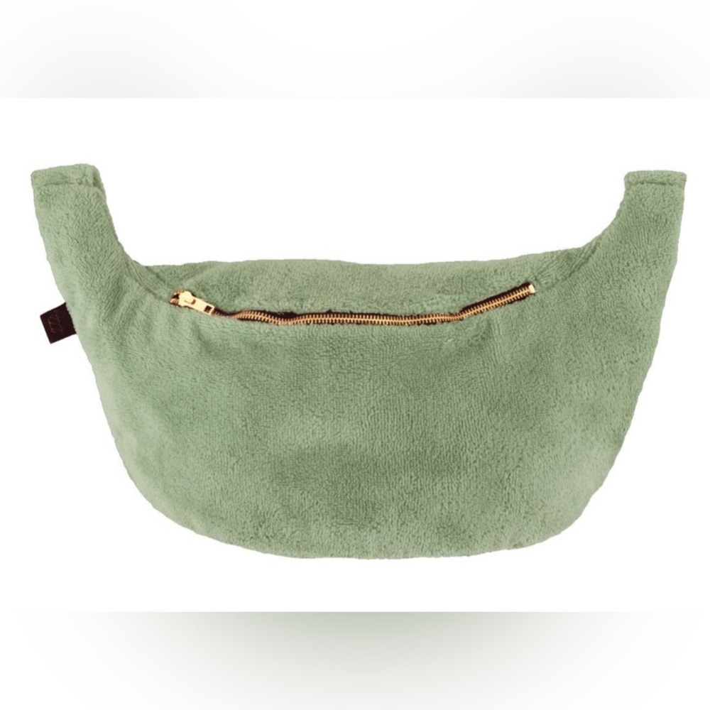 Haomy Banana St Tropez Sling Bag‎ Light Green Terry Cloth Crossbody